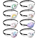 Eurzom 8 Pcs Kids Eye Patches, Adjustable Reusable, Assorted,Unicorn Style