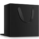 EUSOAR Black Gift Bags, 3 Pack 12.5x4.5x11 inches Large Gift Wrap Paper Bags with Handles Bulk, Heavy Duty Totes Bag for Wedding, Grocery, Boutique, Retail, Business, Party Favors, Birthdays
