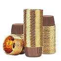 EUSOAR Cupcake Ramekins, 100pcs 3.5 oz Aluminum Foil Muffin Liners, Cupcake Liners, Aluminum Foil Baking Cups, Little Foil Holder Cups for Wedding Birthday Party