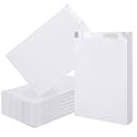 EUSOAR Food Storage Bags, 100pcs 7.5"x11.8"x2" White Foil Sandwich Bags, Hot Dog Hamburger Wrappers Bags Foil for Hot Food, Bakery Cookies, Treats, Snack, BBQ Take-out