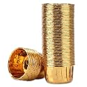 EUSOAR Gold Cupcake Cups, 3.5 Oz 50pcs Disposable Foil Muffin Liners, Gold Cupcake Baking Cups, Ramekin Aluminum Cupcake Tip Pan Ramekin Holders, Little Baking Cups