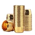 EUSOAR Gold Cupcake Liners, 100pcs 3.5 oz Disposable Aluminum ramekins, Foil Baking Cups, Aluminum Foil Muffin Liners, Aluminum Cupcake Ramekin Holder Cups for Wedding Birthday Party