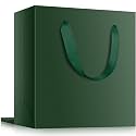 EUSOAR Green Gift Bags, 3pcs 12.5"x4.5"x11" Paper Kraft Gift Wrap Bags with Handles, Merchandise Retail Paper Shopping Wrapping Bag for Business, Craft Grocery, Boutique, Party Favor, Wedding