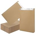 EUSOAR Hot Dog Bags, 100pcs 7.5"x11.8"x2" Kraft Foil Sandwich Wrappers, Disposable Food Storage for Hot Food, Bakery Cookies, Treats, Snacks, BBQ Take-out