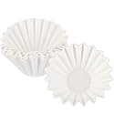 EUSOAR Mini Coffee Filters, 1-2 Cup Pack of 50 Small Size Disposable White Unbleached Replacement Basket Coffee Filters Paper Sheets, for Home Commercial Dripper Pour Over and Drip Coffee Makers
