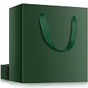 EUSOAR Paper Gift Bags with Handles, 12pcs 12.5"x4.5"x11" Green Kraft Gift Wrap Bags, Merchandise Retail Craft Paper Shopping Wrapping Bags for Business, Grocery, Boutique, Party Favor, Wedding