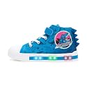 EUXTERPA Kids Light-Up Sneakers High-Top Canvas Shoes
