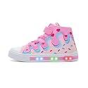 EUXTERPA Kids Light-Up Sneakers High-Top Canvas Shoes