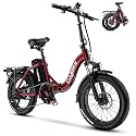 EUYBIKE Electric Bike for Adults, 20"x 3" Fat Tire Cargo Ebike with Seat, 1450W Peak 2 Seater Commute Bike with 48V 20AH Removable 960WH Battery, 80 Miles Max Range 7-Speed Step-Thru Electric Bicycle