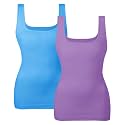 EUYZOU Women's Tummy Control Shapewear Tank Tops Seamless Square Neck Compression Tops Slimming Body Shaper Camisole