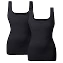 EUYZOU Women's Tummy Control Shapewear Tank Tops Seamless Square Neck Compression Tops Slimming Body Shaper Camisole