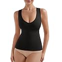 EUYZOU Womens Tummy Control Shapewear Tank Tops Seamless V-Neck Compression Tank Tops Body Shaper Camisole