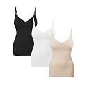 EUYZOU Womens Tummy Control Shapewear Tank Tops Seamless V-Neck Compression Tank Tops Body Shaper Camisole