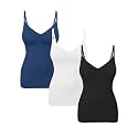 EUYZOU Womens Tummy Control Shapewear Tank Tops Seamless V-Neck Compression Tank Tops Body Shaper Camisole