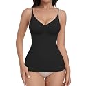 EUYZOU Womens Tummy Control Shapewear Tank Tops Seamless V-Neck Compression Tank Tops Body Shaper Camisole
