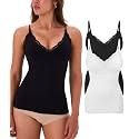 EUYZOU Womens Tummy Control Shapewear Tank Tops Seamless V-Neck Compression Tank Tops Body Shaper Camisole