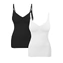 EUYZOU Womens Tummy Control Shapewear Tank Tops Seamless V-Neck Compression Tank Tops Body Shaper Camisole