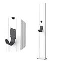 EV Charging Station - Free Standing Car Charger Post for Indoor/Outdoor Use - Durable Charging Column with Hook