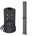 EV Charging Station - Free Standing Car Charger Post for Indoor/Outdoor Use - Durable Charging Column with Hook