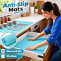 EVA PVC Multipurpose Shelf Mat Roll, 45 x 1000 cm, Sky Blue