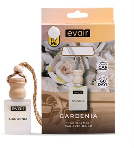 evair gardenia car freshener diffuser car air freshener with essential oils fragrance in glass bottle