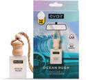 EVAIR Ocean Rush Car Freshener Diffuser Car Air Freshener with Essential Oils Fragrance in Glass Bottle