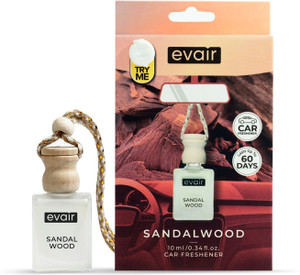 evair sandalwood car freshener diffuser car air freshener with essential oils fragrance in glass bottle