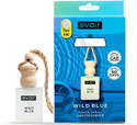 EVAIR Wild Blue Car Freshener Diffuser Wild Blue Car Freshener Diffuser Car Air Freshener with Essential Oils Fragrance in Glass Bottle