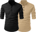 evalaxy Men Solid Straight Kurta