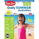 Evan-Moor Daily Summer Activities, Grade 1-2 Workbook, Stickers, Prevent Learning Loss, Reading, Writing, Math, Phonics, Spelling, Nouns, Verbs, Synonyms, Handwriting, Word Problems, Geography, Maps