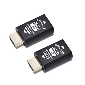 evanlak 3rd generrtion hdmi edid emulator passthrough eliminated emulator adapter work with mac thunderbolt to hdmi switchesextenderav receivervideo splitters 4k- 3840x216060hz-2pack