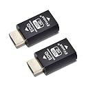 EVanlak Hdmi Edid Emulator Passthrough 3rd Generrtion Aluminum Eliminated Emulator Adapter Work with Mac Thunderbolt to HDMI Switches/Extender/AV Receiver/Video Splitters-1920X1080@59hz