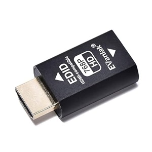 evanlak hdmi edid emulator passthrough 3rd generrtion premium aluminum eliminated emulator adapter work with mac thunderbolt to hdmi switchesextenderav receivervideo splitters 1024x76860hz