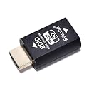 EVanlak Hdmi Edid Emulator Passthrough 3rd Generrtion Premium Aluminum Eliminated Emulator Adapter Work with Mac Thunderbolt to HDMI Switches/Extender/AV Receiver/Video Splitters 1024X768@60hz
