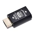 EVanlak Hdmi Edid Emulator Passthrough 3rd Generrtion Aluminum Eliminated Emulator Adapter Work with Mac Thunderbolt to HDMI Switches/Extender/AV Receiver/Video Splitters-1920X1080@59hz