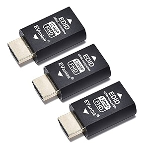 evanlak hdmi edid emulator passthrough dongle eliminated emulator adapter 3rd generrtion work with mac thunderbolt to hdmi switchesextenderav receivervideo splitters -1920x120059hz-3pack