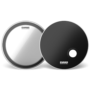 evans emad2 bass drum system bundle - 22-inch