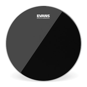 evans hydraulic black drum head 8 inch