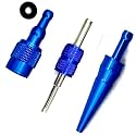 EVAP Service Test Port Connector Adapter KIT - 3-PIECE KIT - Works with Automotive Smoke Machines - Emissions Leak Detection & Diagnostic - Service Port Fitting and Schrader Tool