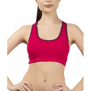 Eves Beauty Womens Racerback Sports Bra Padded