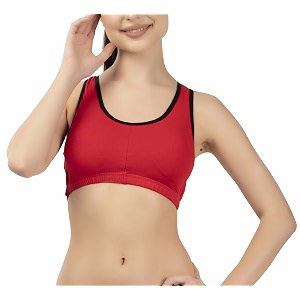Eves Beauty Womens Racerback Sports Bra Padded
