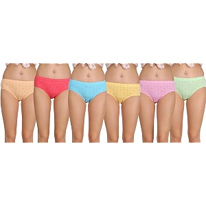 Eves Beauty Womens Multicolor Hipster Panties -