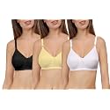 Eve39s Beauty Womens Basic Multicolor Bra-Pack of
