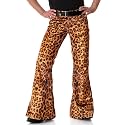 EVEDESIGN Mens Bell Bottom Velvet Pants 60s 70s Disco Outfits for Men Vintage Flared Jeans