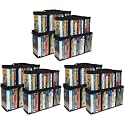 Evelots 12 Pack VHS Storage Bag-Movie Organizer-Video Tape-Handles-Hold 60-No Dust