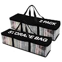 Evelots CD Storage Bags, 2 Pack, Holds 100 CDs with Handles