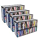 Evelots VHS Storage Bags, 4 Pack, Holds 200 VHS Tapes