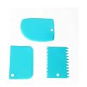 EVEN 3 Pieces Cake Scrapper, Cake Smoother, Cake Comb Decoration Contour Polisher Cake Scraper Wave Patterns Pack of 3(3 PCS Scrapper Set)