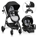 Evenflo Pivot Modular Travel System with LiteMax Infant Car Seat (Oxford Black)