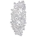 EVER FAITH Austrian Crystal 4.1 Inch Royal Flower Pattern Wedding Brooch Clear